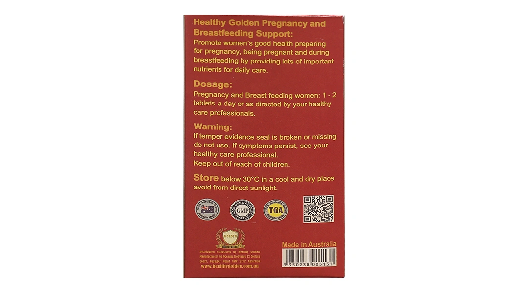 Healthy Golden Pregnancy And Breast Feeding Support hộp 30 viên - 2