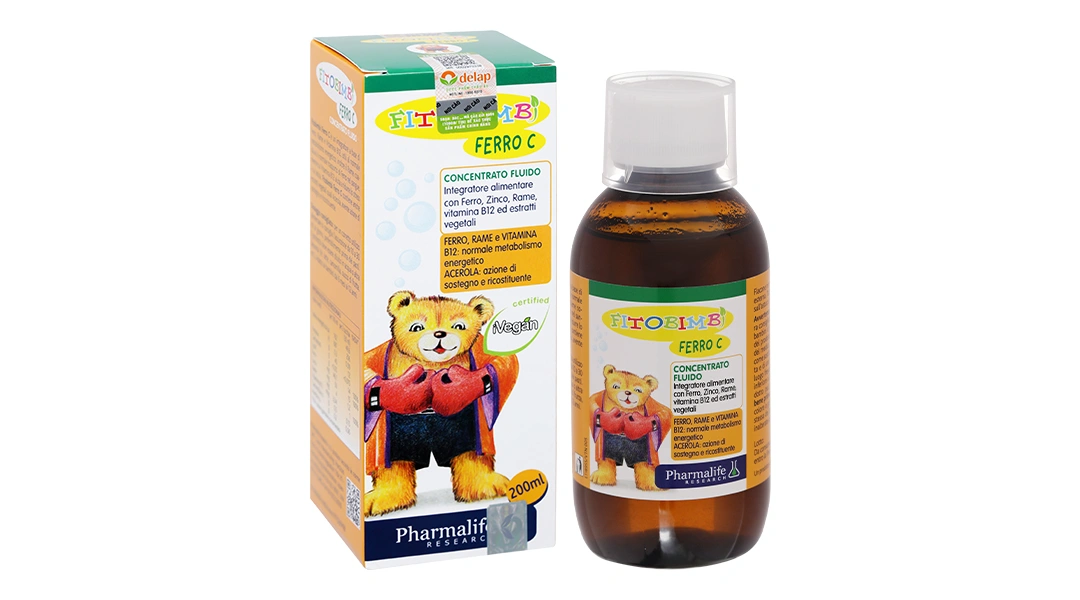 Thực phẩm bảo vệ sức khỏe Fitobimbi Ferro C chai 200ml - 