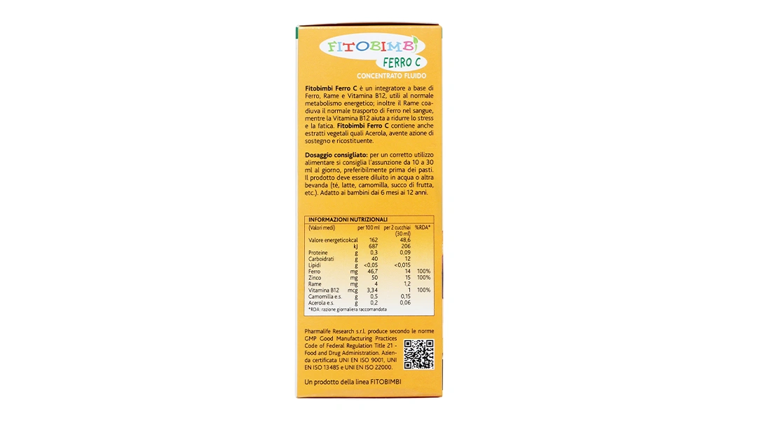 Thực phẩm bảo vệ sức khỏe Fitobimbi Ferro C chai 200ml - 1