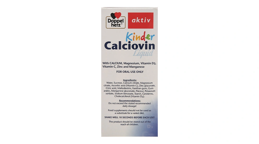 Doppelherz Aktiv Kinder Calciovin Liquid chai 200ml - 2