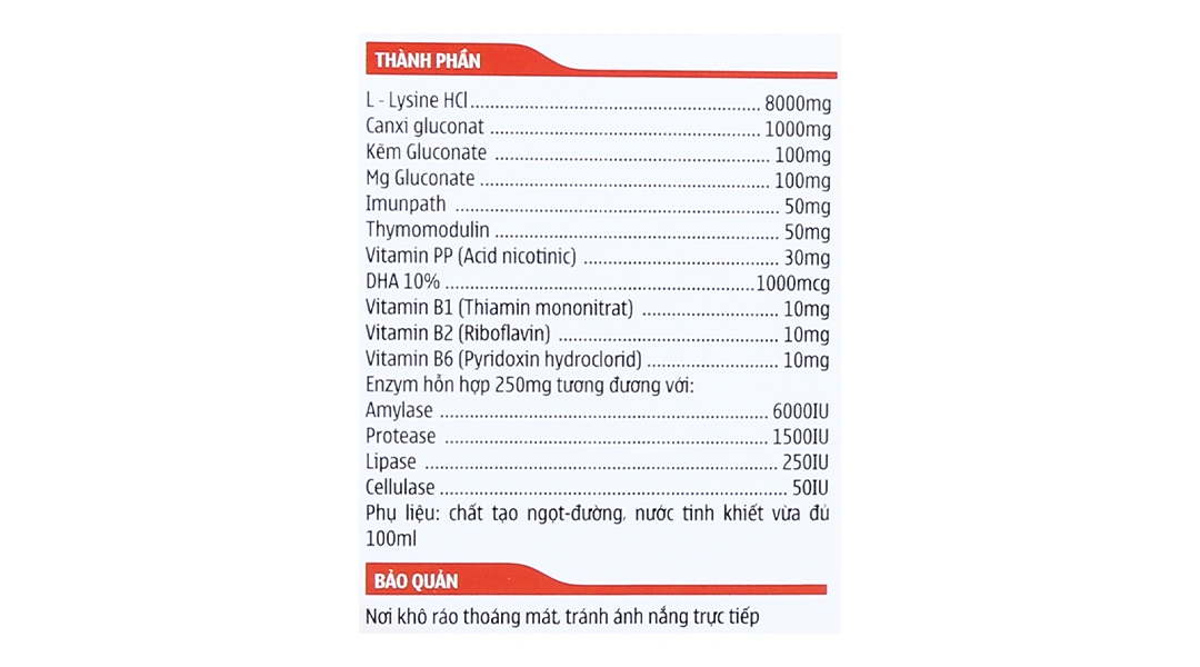 King Baby Siro Ăn Ngon Enzym Kid hộp 20 ống x 10ml - 3