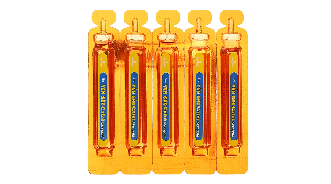 Siro Yến sào Calci Max Gold bổ xung canxi giúp bé cao hơn hộp 20 ống x 10ml - 5