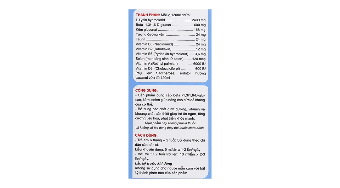 Siro Hkids chai 120ml - 5