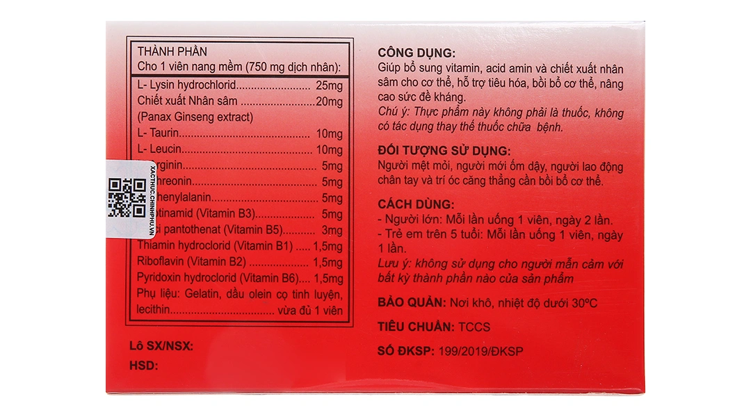 Mebiomin Ginseng bồi bổ cơ thể hộp 30 viên - 2