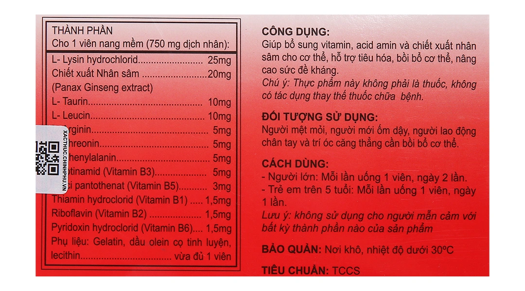 Mebiomin Ginseng bồi bổ cơ thể hộp 30 viên - 3
