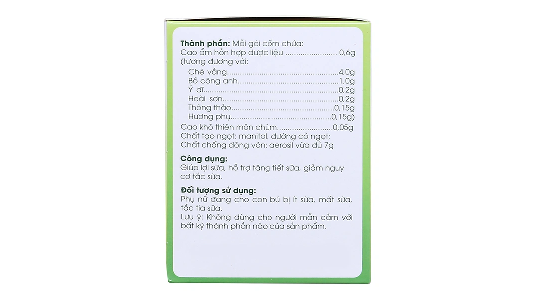 Cốm Lợi Sữa Ích Nhân hộp 20g - 4