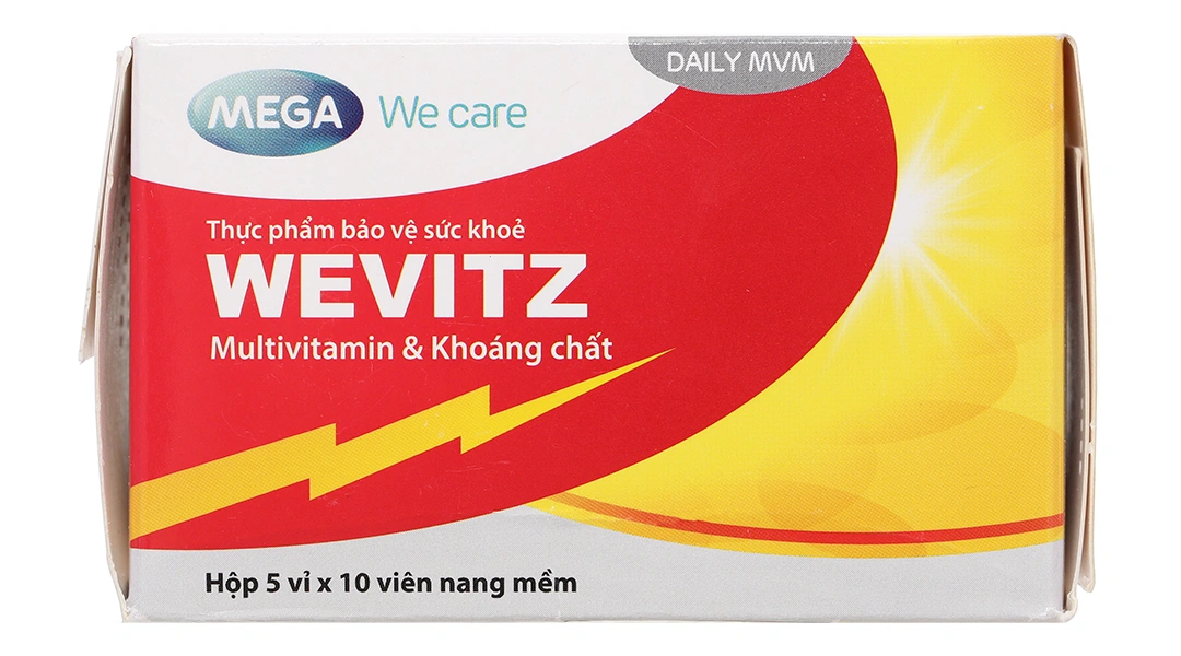 Mega We Care Wevitz bổ sung vitamin, khoáng chất thiết yếu hộp 50 viên - 3