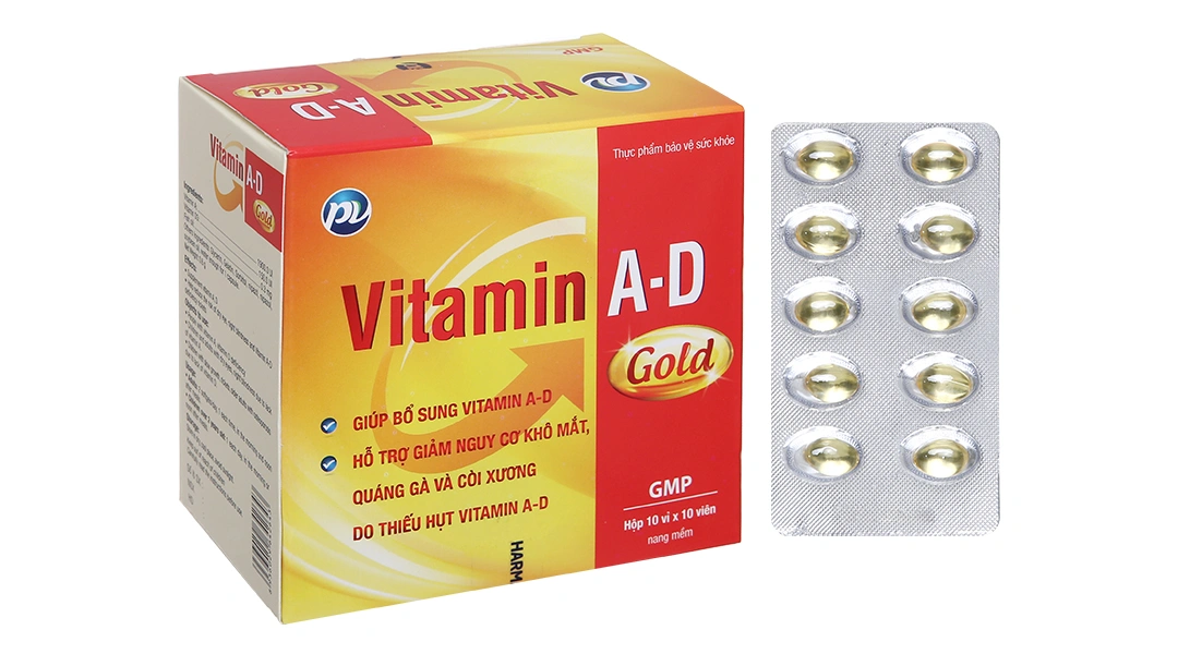 Vitamin Ad Gold Pv hộp 100 viên - 