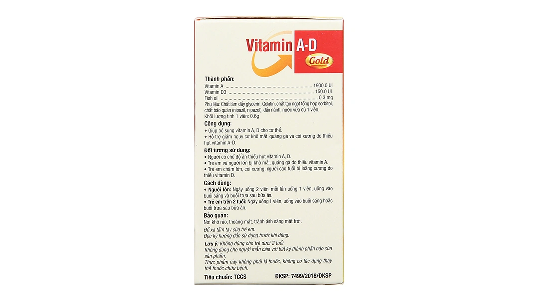 Vitamin Ad Gold Pv hộp 100 viên - 3
