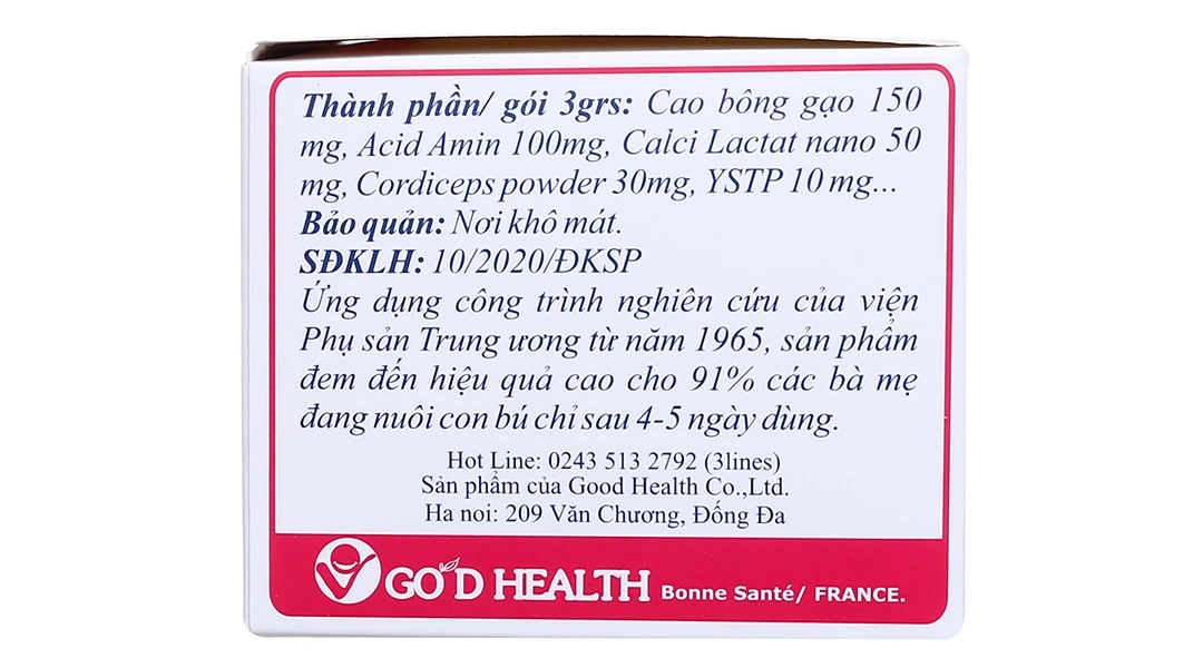 Cốm lợi sữa Mummilk hỗ trợ tăng tiết sữa hộp 20 gói x 3g - 2