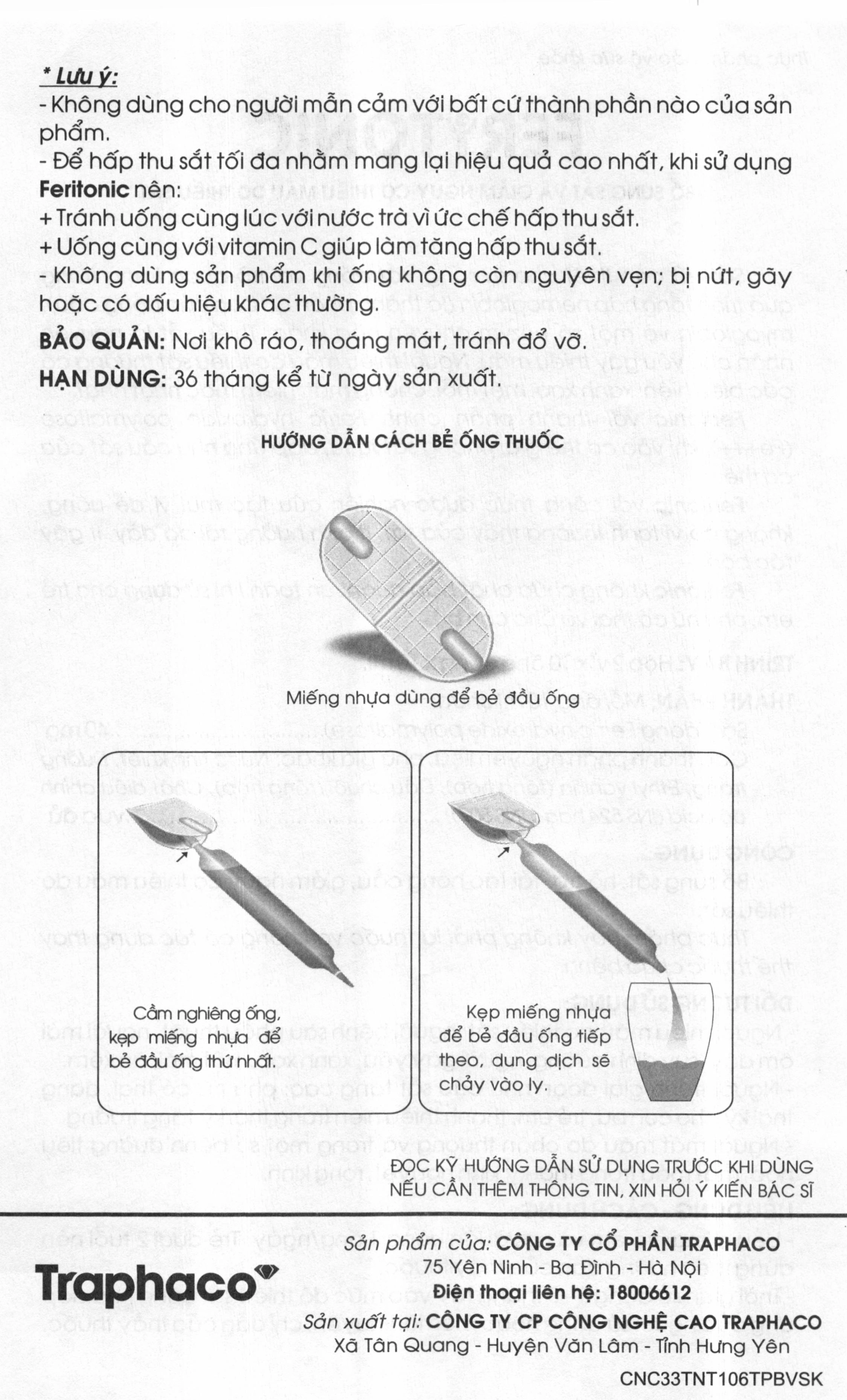 Feritonic hộp 20 ống x 10ml - 7