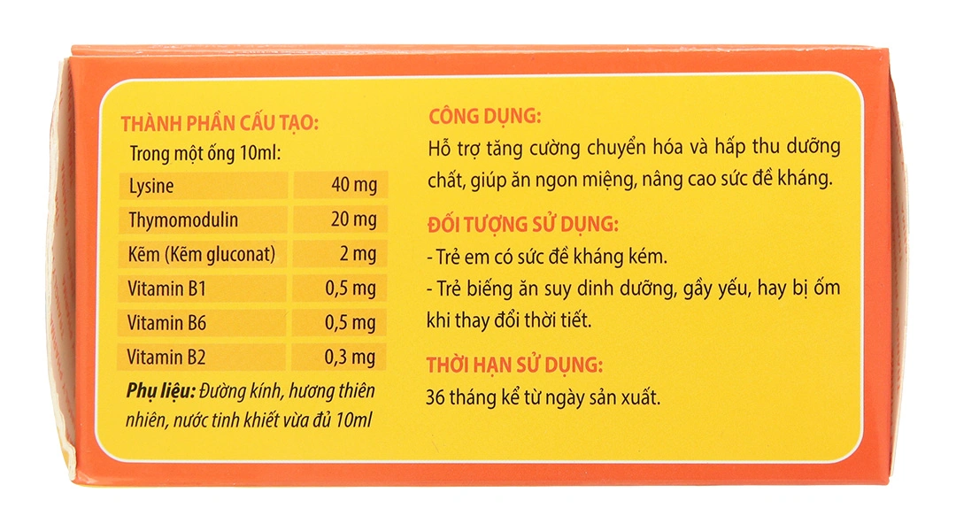 Thymokid hộp 20 ống x 10ml - 3