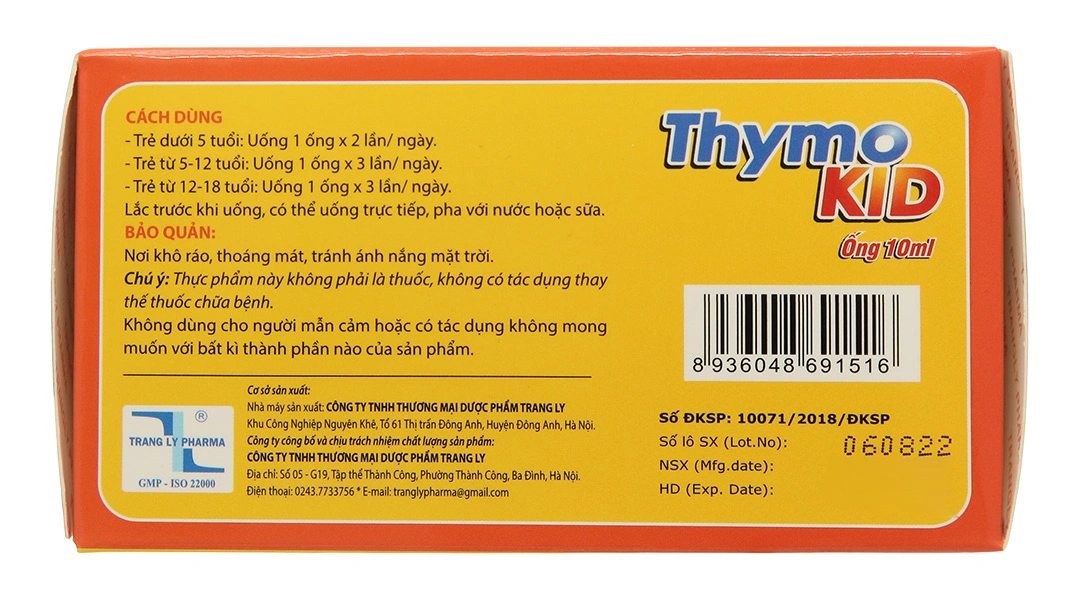 Thymokid hộp 20 ống x 10ml - 4