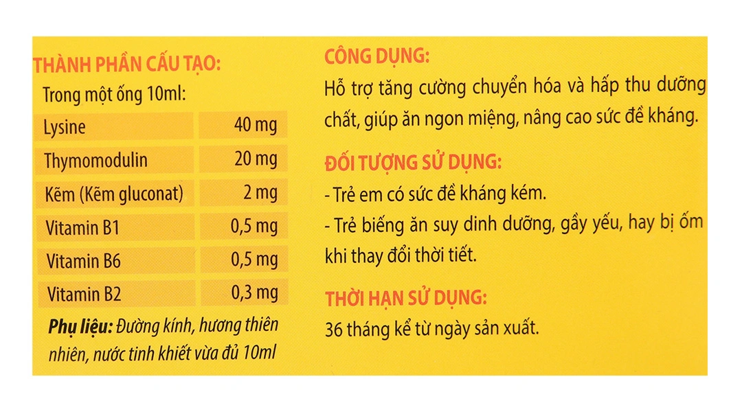 Thymokid hộp 20 ống x 10ml - 5