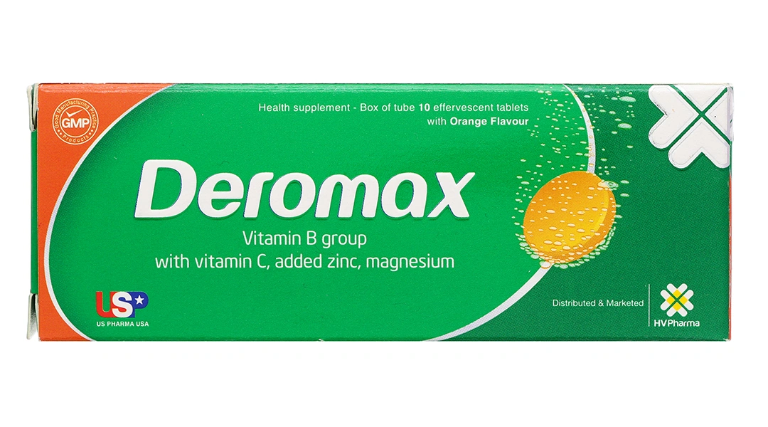 Thực phẩm bảo vệ sức khỏe Deromax tuýp 10 viên - 1