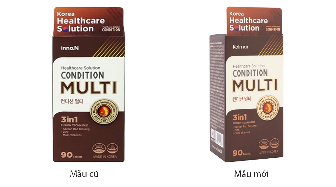 Condition Multi hỗ trợ tăng đề kháng hộp 90 viên - 