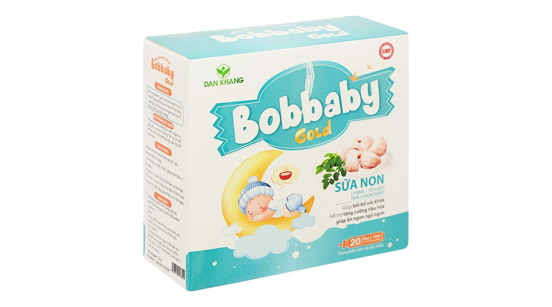 Siro Ăn Ngon Ngủ Ngon Bobbaby Gold hộp 20 ống x 10ml - 