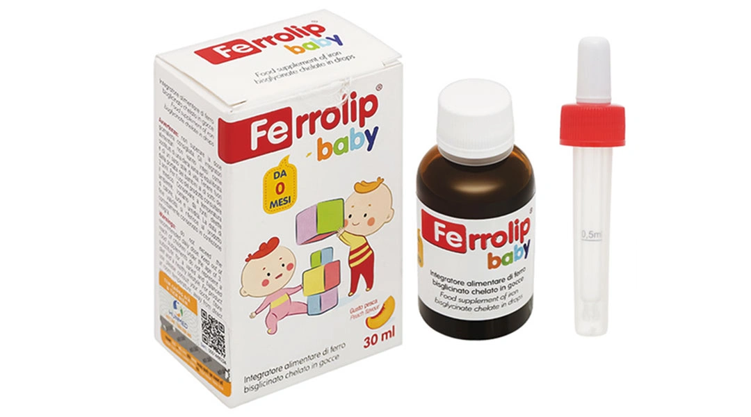 Thực phẩm bảo vệ sức khỏe Ferrolip Baby chai 30ml - 