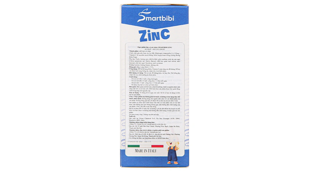 Thực phẩm bảo vệ sức khỏe Smartbibi Zinc chai 30ml - 3