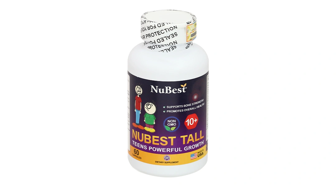 Nubest Tall 10+ bổ sung Canxi và vitamin D, hỗ trợ phát triển xương chắc khỏe hộp 60 viên - 6