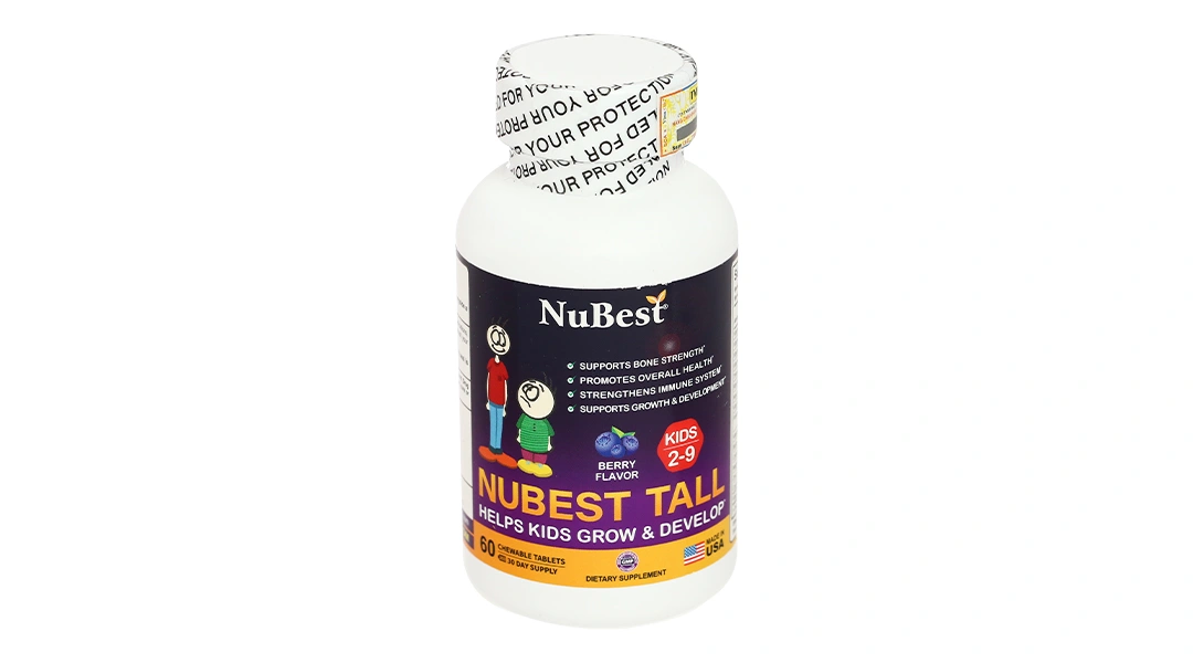 Nubest Tall Kids bổ sung canxi, hỗ trợ phát triển xương chắc khỏe hộp 60 viên - 6