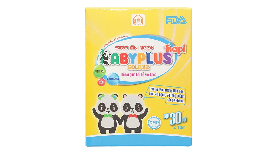 Thực phẩm bảo vệ sức khỏe Siro Ăn Ngon Hapi Gold Baby Plus hộp 30 gói - 1