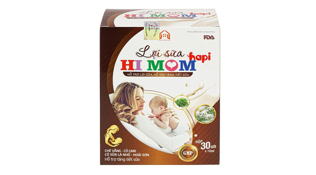 Lợi Sữa Hi Mom Hapi  hỗ trợ tăng tiết sữa hộp 30 gói - 1