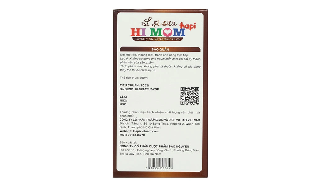 Lợi Sữa Hi Mom Hapi  hỗ trợ tăng tiết sữa hộp 30 gói - 3