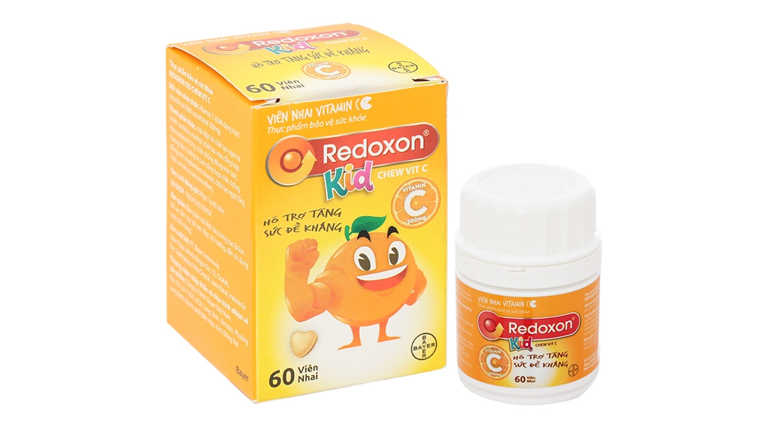 Thực phẩm bảo vệ sức khỏe Redoxon Kid Chew Vit C hộp 60 viên - 