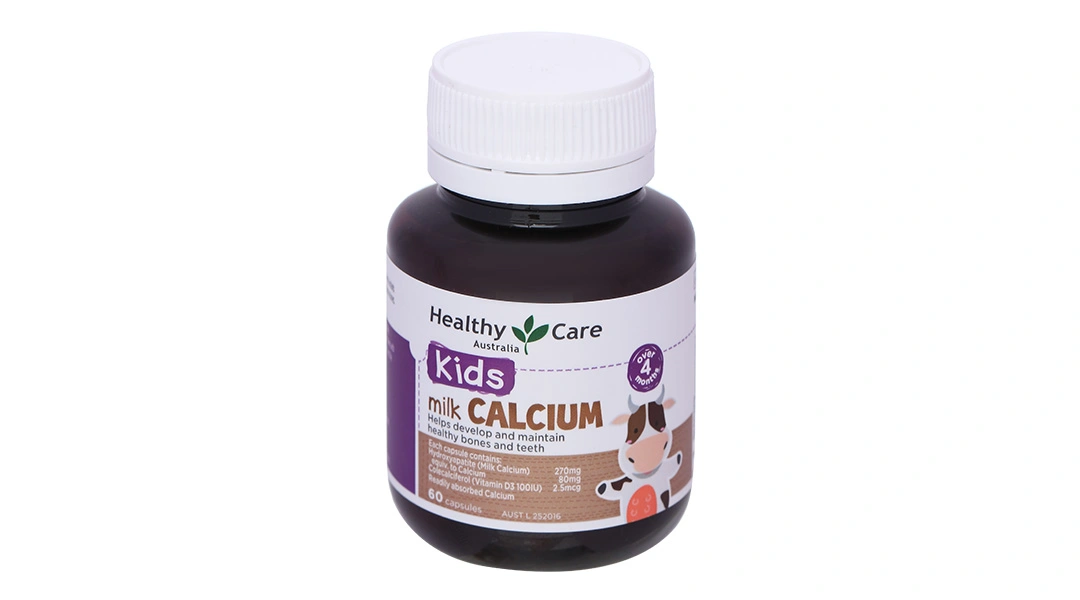 Healthy Care Kids Milk Calcium lọ 60 viên - 