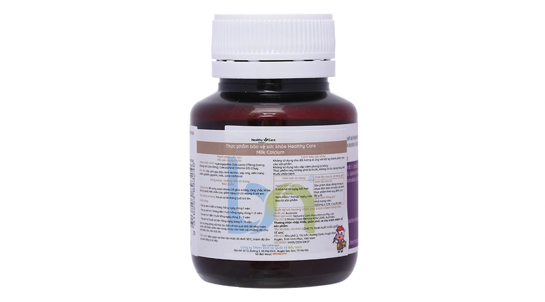 Healthy Care Kids Milk Calcium lọ 60 viên - 1
