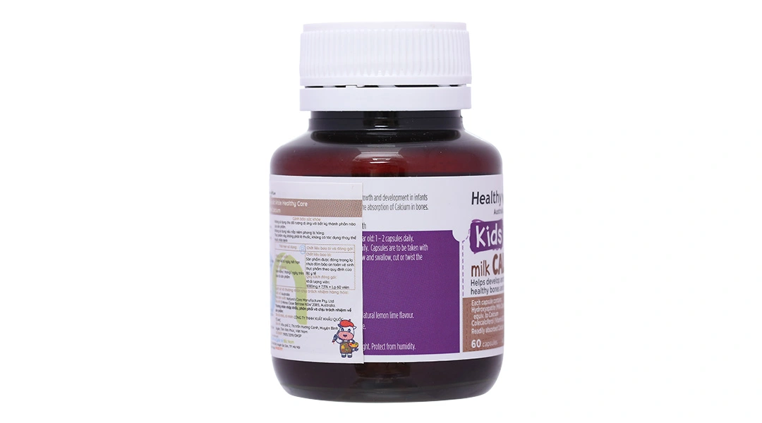 Healthy Care Kids Milk Calcium lọ 60 viên - 2