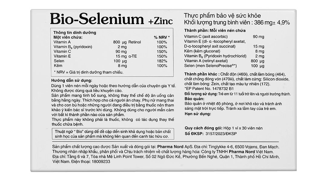 Viên Uống Tăng Đề Kháng Pharma Nord Bio-Selenium hộp 30 viên - 1