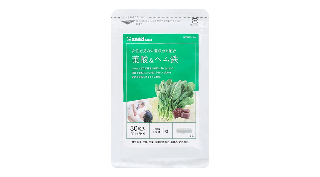 Viên uống Seedcoms Acid Folic & Sắt gói 30 viê - 