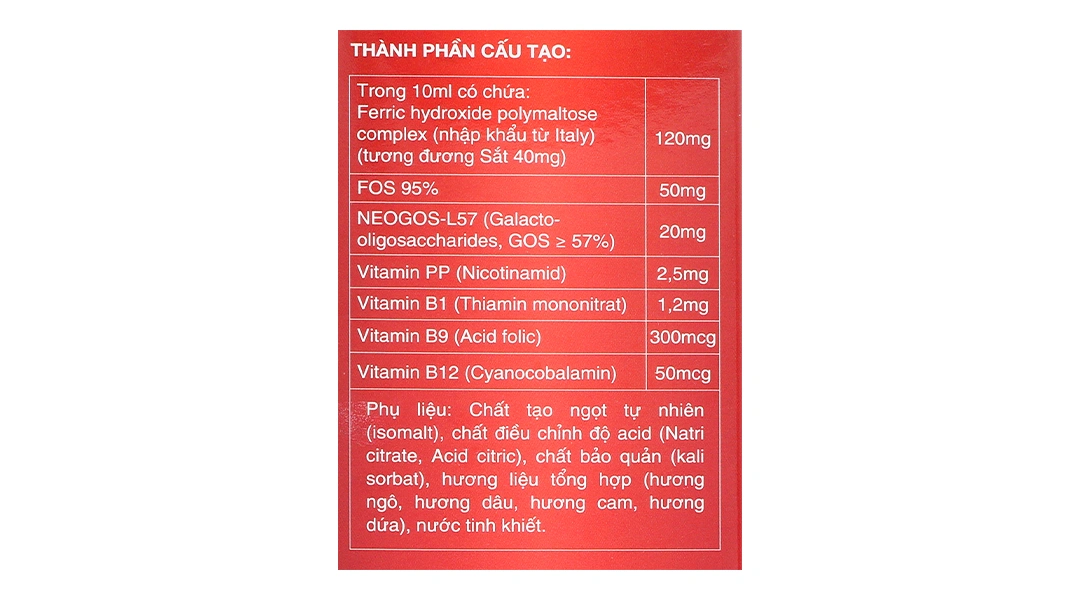 Thực phẩm bảo vệ sức khỏe Feramax Bc hộp 20 ống x 10ml - 3