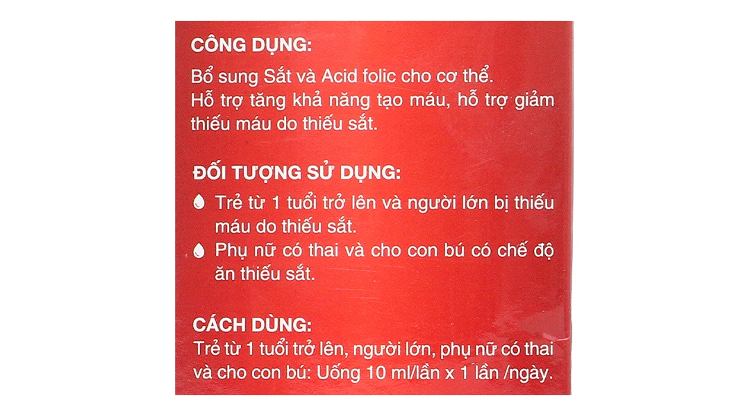 Thực phẩm bảo vệ sức khỏe Feramax Bc hộp 20 ống x 10ml - 5