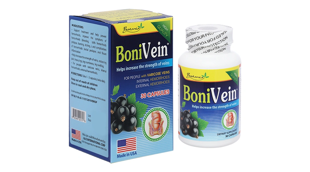 Boni Vein chai 30 viên - 