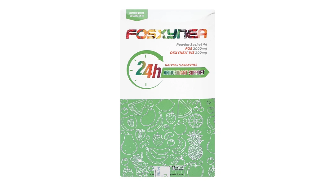 Fosxynea hỗ trợ giảm nguy cơ táo bón, chống oxy hoá hộp 20 gói x 4g - 1