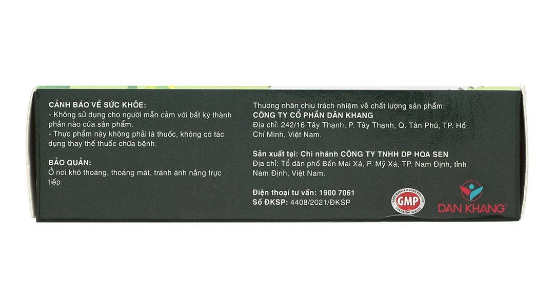 Thực phẩm bảo vệ sức khỏe Giấp Cá Dân Khang hộp 30 viên - 2