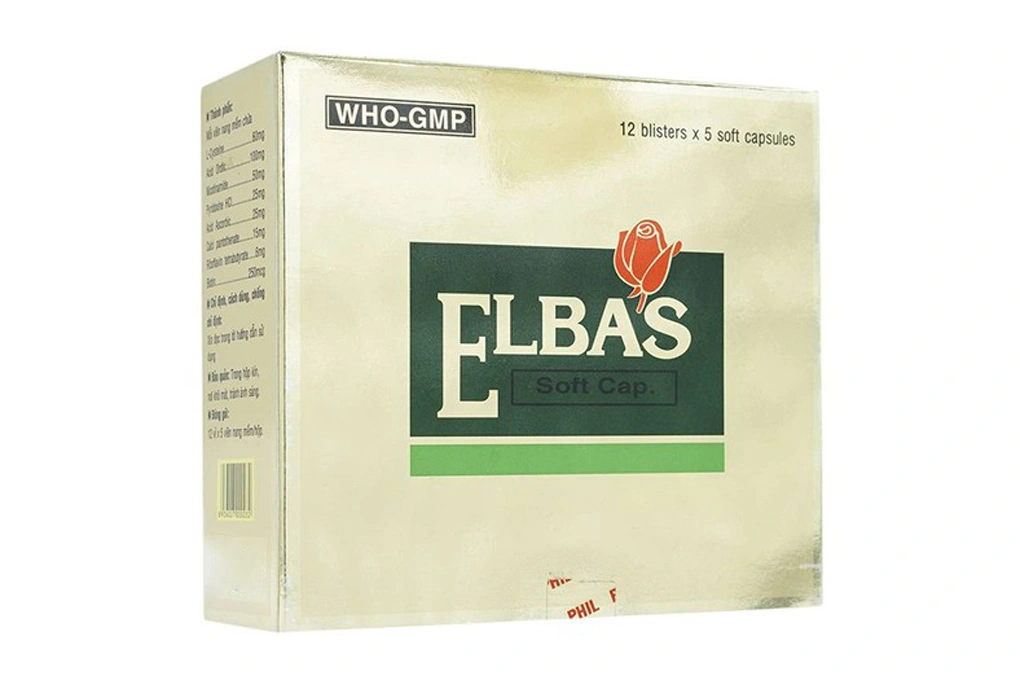 Elbas trị mụn, làm đẹp da (12 vỉ x 5 viên) - 