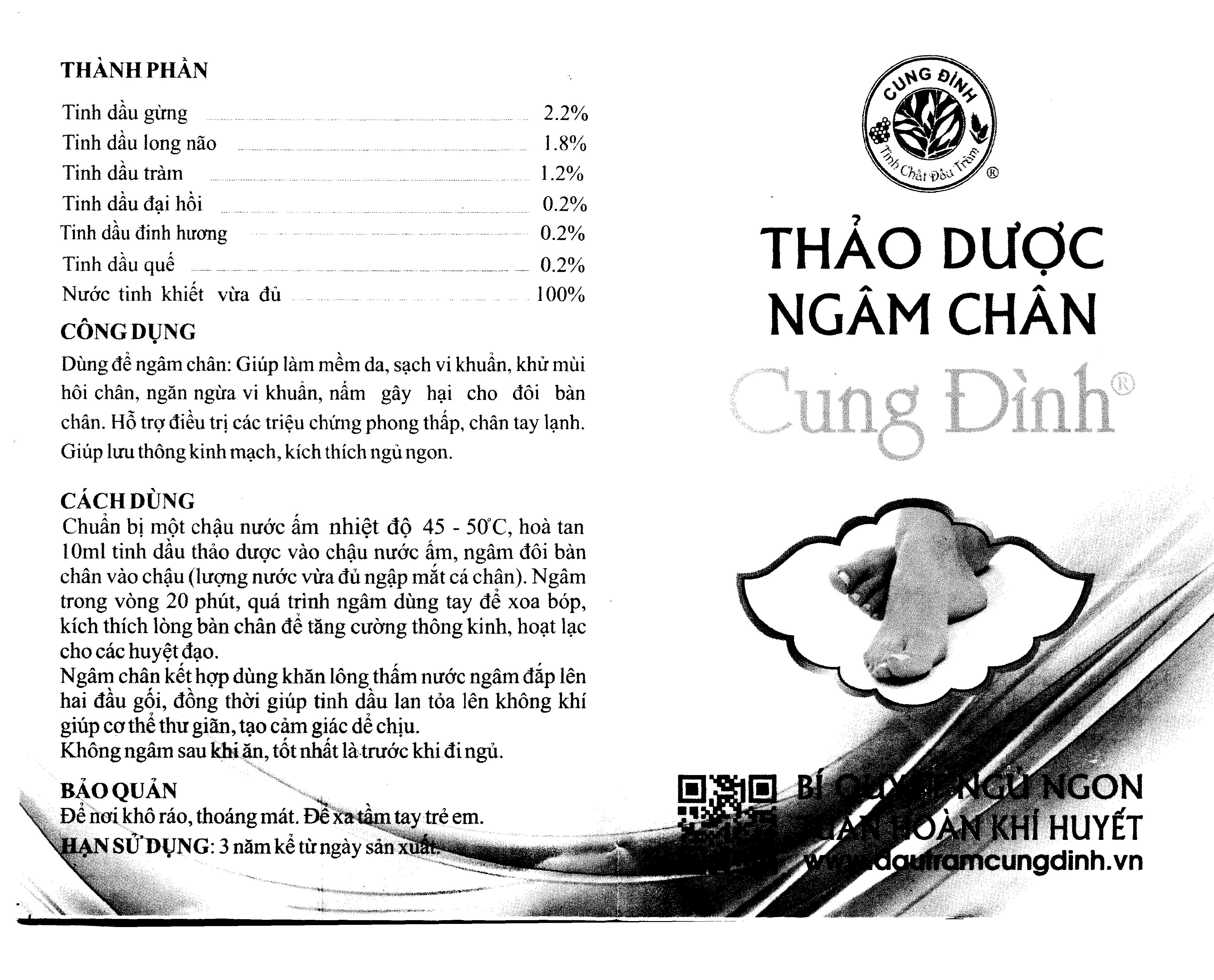 Dung dịch Thảo Dược Ngâm Chân Cung Đình hỗ trợ giảm phong thấp - 7