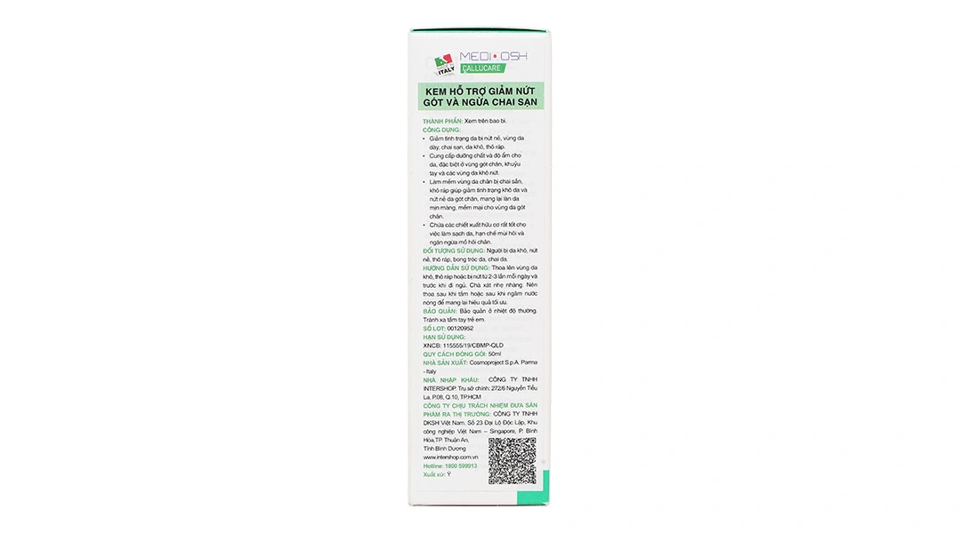 Kem Medicosh Callucare giảm nứt gót và ngừa chai sạn tuýp 50ml - 3