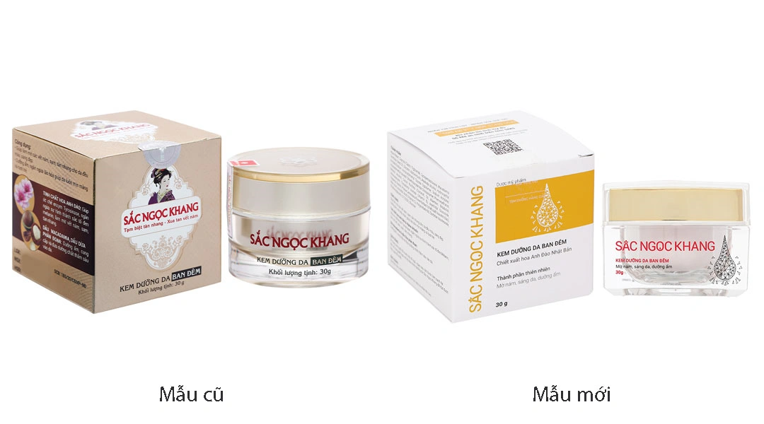 Kem dưỡng da ban đêm Sắc Ngọc Khang làm mờ thâm nám hũ 30g - 