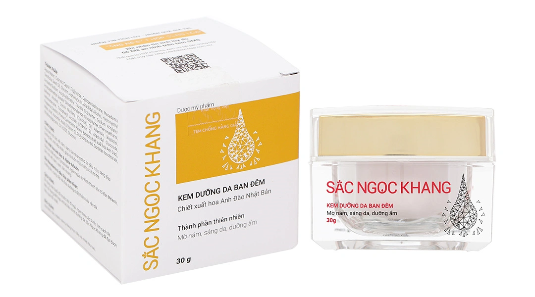 Kem dưỡng da ban đêm Sắc Ngọc Khang làm mờ thâm nám hũ 30g - 1