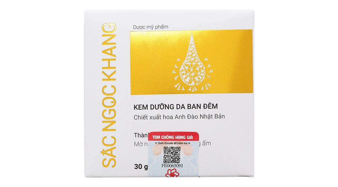 Kem dưỡng da ban đêm Sắc Ngọc Khang làm mờ thâm nám hũ 30g - 2