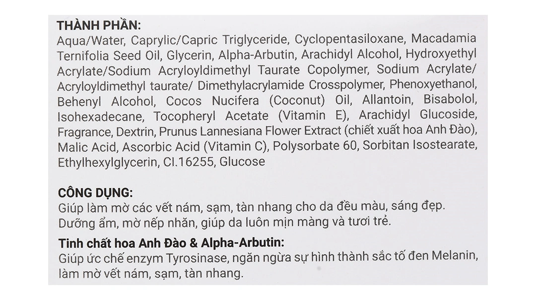 Kem dưỡng da ban đêm Sắc Ngọc Khang làm mờ thâm nám hũ 30g - 4