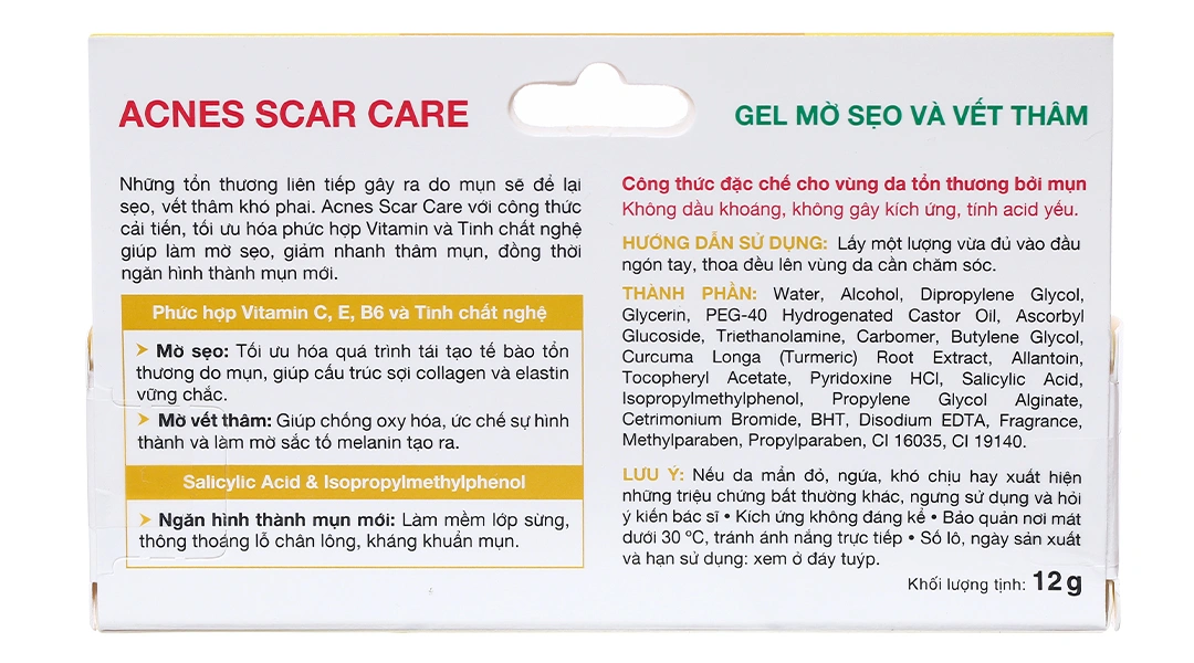 Gel Acnes Scar Care làm mờ sẹo, giảm thâm mụn tuýp 12g - 2