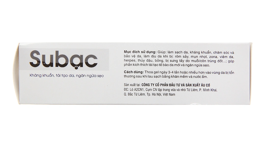Gel Su bạc làm sạch da, kháng khuẩn, ngăn ngừa sẹo tuýp 25g - 3