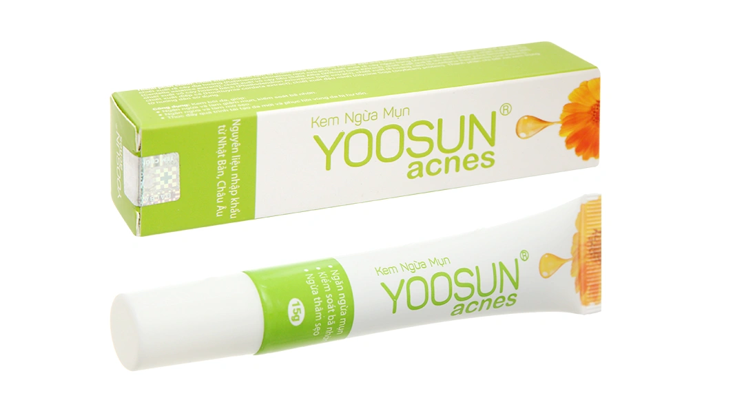 Kem Yoosun acnes ngừa mụn, giảm bã nhờn, mờ sẹo tuýp 15g - 