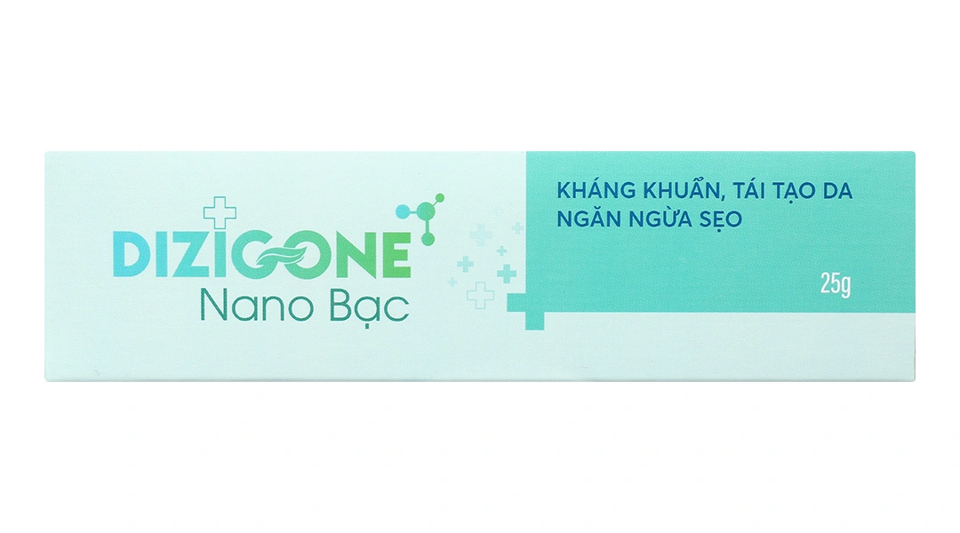 Kem Dizigone Nano Bạc kháng khuẩn, ngừa sẹo tuýp 25g - 1